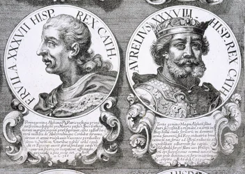 Retratos de Fruela I y Aurelio de Asturias