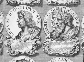 Retratos de Liuva I, Leovigildo y Hermenegildo