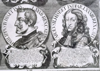 Retratos de Felipe IV y Carlos II