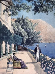 Vacaciones presidenciales, Poincare en Eze les Pins