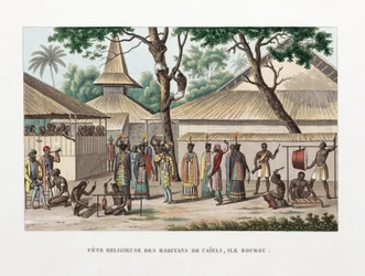 Festival religioso en Caieli, Isla de Buru