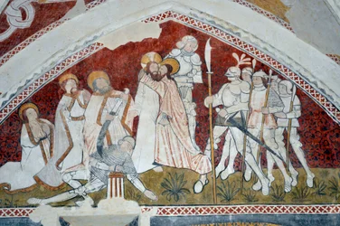 Arte románico: Episodio de la Vida de Cristo (fresco)