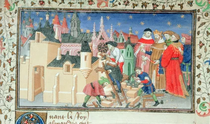 Roy 20 BXX f.82 Alejandro Magno construye una ciudad en memoria de Bucéfalo de la 