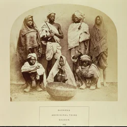 Saonras, una tribu aborigen de Saugor, India Central, no. 355 de 