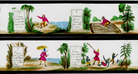 Escena de las Aventuras de Robinson Crusoe