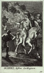 Escipión el Joven (185-129 a.C.) (grabado)
