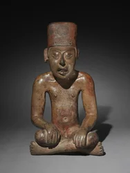 Figura sentada, Oaxaca, 300 a.C.-700 d.C.