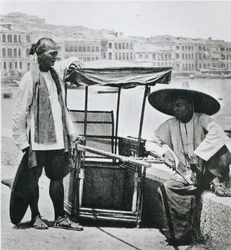 Silla de manos en Hong Kong
