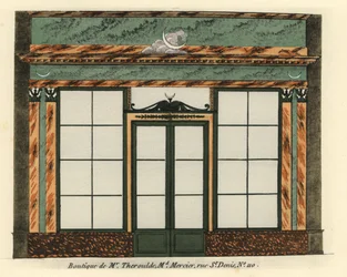 Escaparate de la mercería de Monsieur Theroulde