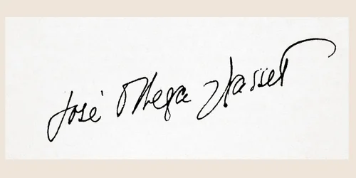 Firma de José Ortega y Gasset