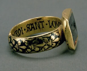 Anillo de sello del Rey Luis IX de Francia (San Luis) (1215-70)