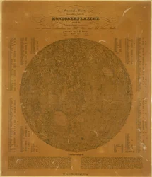 Pequeño mapa de la Luna, Berlín, Alemania