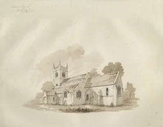 Iglesia de Standon: dibujo a pluma y tinta, s.f. [?mediados del siglo XIX]