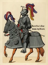 Armadura grabada y bardas para caballo, reinado del Rey Enrique VIII