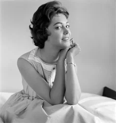 La actriz Inge Schöner en Venecia - 1958