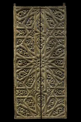 Puerta del tabernáculo. España, alrededor de 1450-1500. Madera tallada y pintada. Museo del Louvre