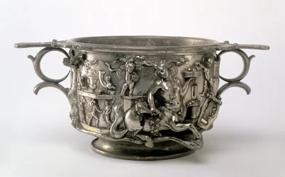 La Copa del Centauro, Galo-Romana, del Tesoro de Berthouville, c. siglos II-III d.C.