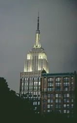 El Edificio Empire State de Noche