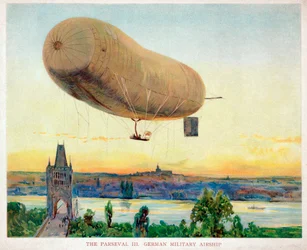 El Parseval III: dirigible militar alemán