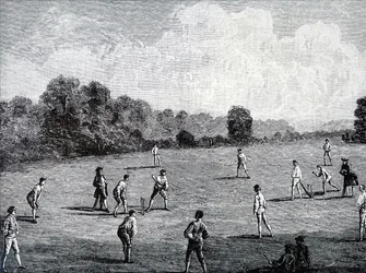 El Club de la Real Academia jugando al críquet