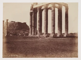El Templo de Zeus Olímpico, c. 1849