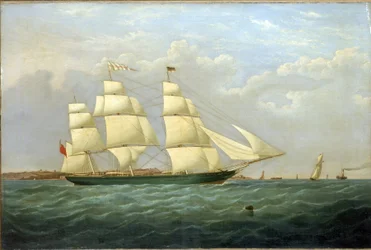 El clíper "Matilda Wattenboch", para conmemorar su botadura en 1853