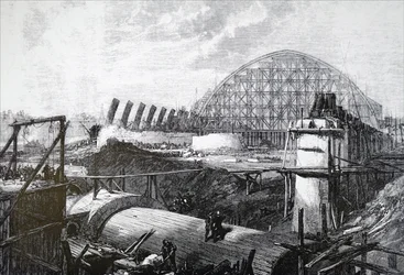 La construcción de la estación de tren de St Pancras