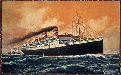 El transatlántico Conte Grande, c.1930 (ilustración)