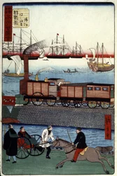 Tráfico en un puerto japonés