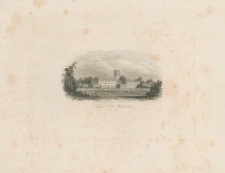 Trentham Hall: grabado en acero