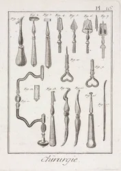 Trepanación Instrumentos de trepanación