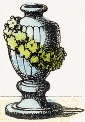 U - Urna - Alfabeto de Entretenimiento Infantil c.1890 (litografía)