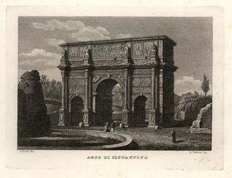 Vista del Arco de Constantino, Roma