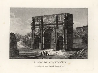 Vista del Arco de Constantino, Roma