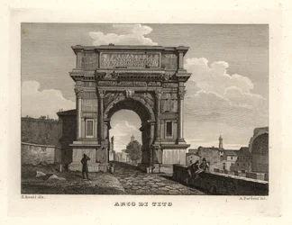 Vista del Arco de Tito, Roma