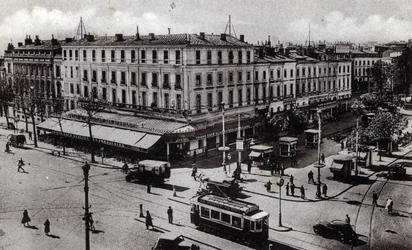 Vista del cruce de Jean Jaures en Toulouse, Alto Garona - tarjeta postal 1910 ca Colección particular