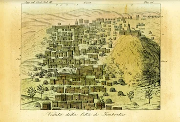 Vista de la ciudad de Tombuctú, Malí
