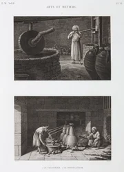 Vinagre. Fabricante de vinagre y destilador, Egipto, c. 1798