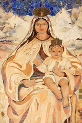 Virgen y niño. Chile. Basílica de la Anunciación, Nazaret, Israel