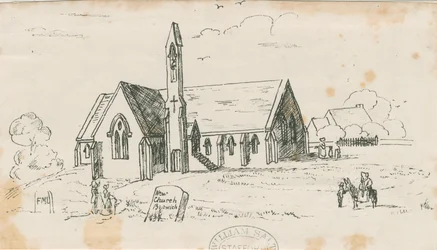Iglesia de Walton-on-the-Hill [Nueva]: litografía, nd [c 1840]