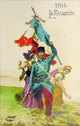 Guerra 14/18, Venganza, principios del siglo XX (tarjeta postal)