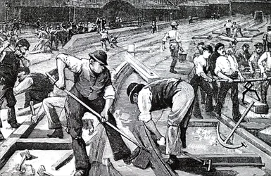 Trabajo en progreso en la estación de tren de Plymouth