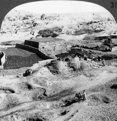 Fabricación de ladrillos, Egipto, 1905