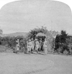 Mariscal de Campo Lord Roberts y el General de División Baden-Powell, Pretoria, Sudáfrica, 1901