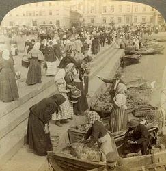 Barcos de mercado, Helsinki, Finlandia