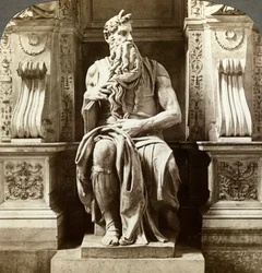 Estatua de Moisés de Miguel Ángel, Iglesia de San Pietro in Vincoli, Roma, Italia