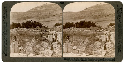 Monte Gerizim, donde los samaritanos adoraban, Palestina, 1900
