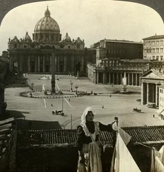Plaza de San Pedro y Basílica y el Vaticano, Roma, Italia
