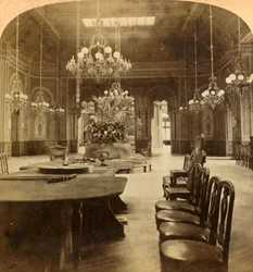 El famoso salón de ruleta, Casino, Monte Carlo, Mónaco, 1897