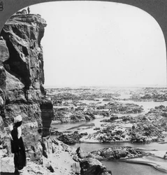 La segunda catarata del Nilo vista desde el suroeste, Egipto, 1905